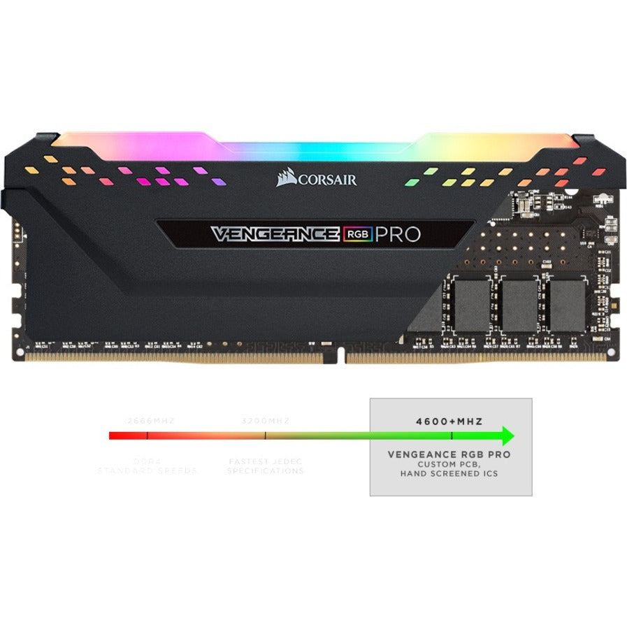 Kit de mémoire SDRAM DDR4 Corsair Vengeance RGB Pro 16 Go (2 x 8 Go) CMW16GX4M2Z3600C18