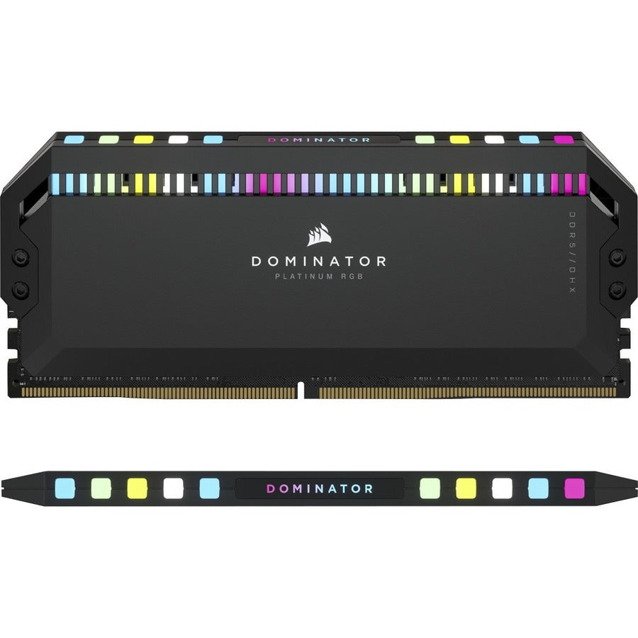 Kit de mémoire Corsair Dominator Platinum RGB 32 Go (2 x 16 Go) DDR5 DRAM 5 200 MHz C40 - Noir CMT32GX5M2B5200C40