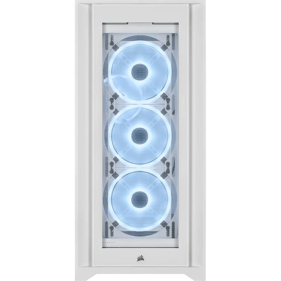 Corsair iCUE 5000X RGB QL Edition Mid-Tower ATX Case - True White CC-9011233-WW