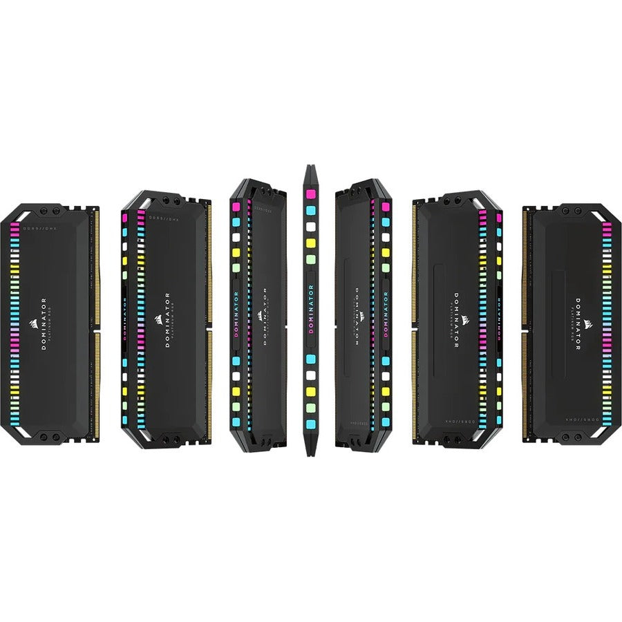 Kit de mémoire Corsair Dominator Platinum RGB 64 Go (2 x 32 Go) DDR5 DRAM 5 200 MHz C40 - Noir CMT64GX5M2B5200C40