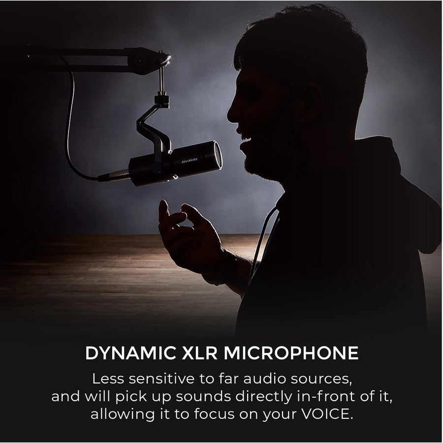 AVerMedia Live Streamer MIC 330 Microphone dynamique filaire AM330