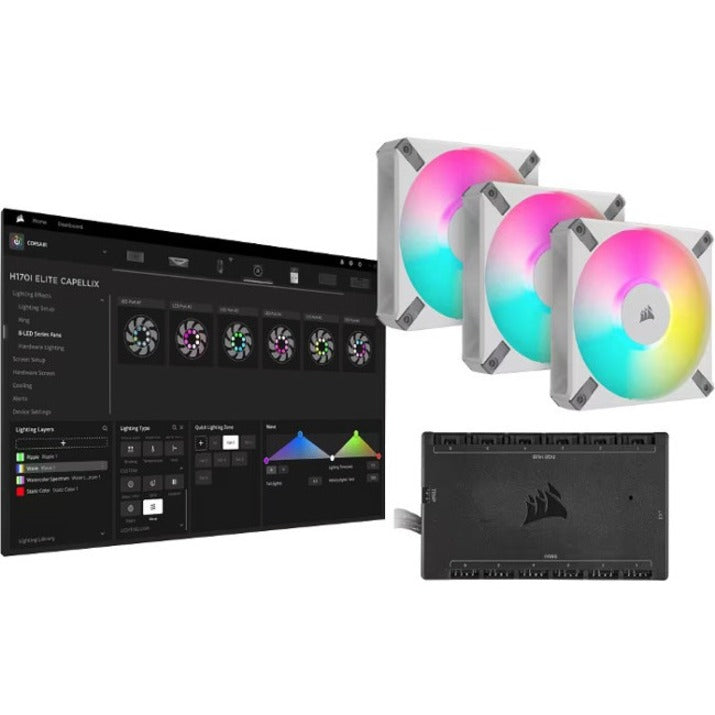 Corsair iCUE H150i ELITE LCD XT Refroidisseur de processeur liquide pour écran Blanc CW-9060077-WW