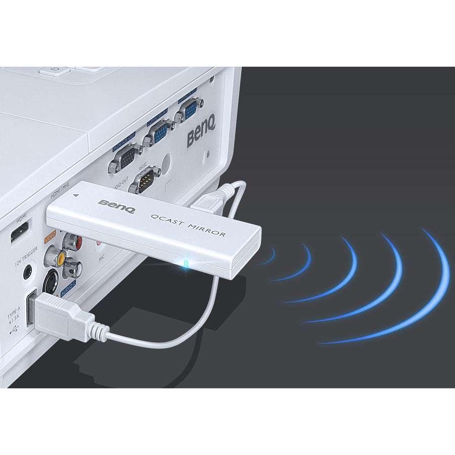 BenQ QCast Mirror QP20 IEEE 802.11ac WiMedia Adapter for Smartphone/Tablet/Notebook 5A.JH328.10A