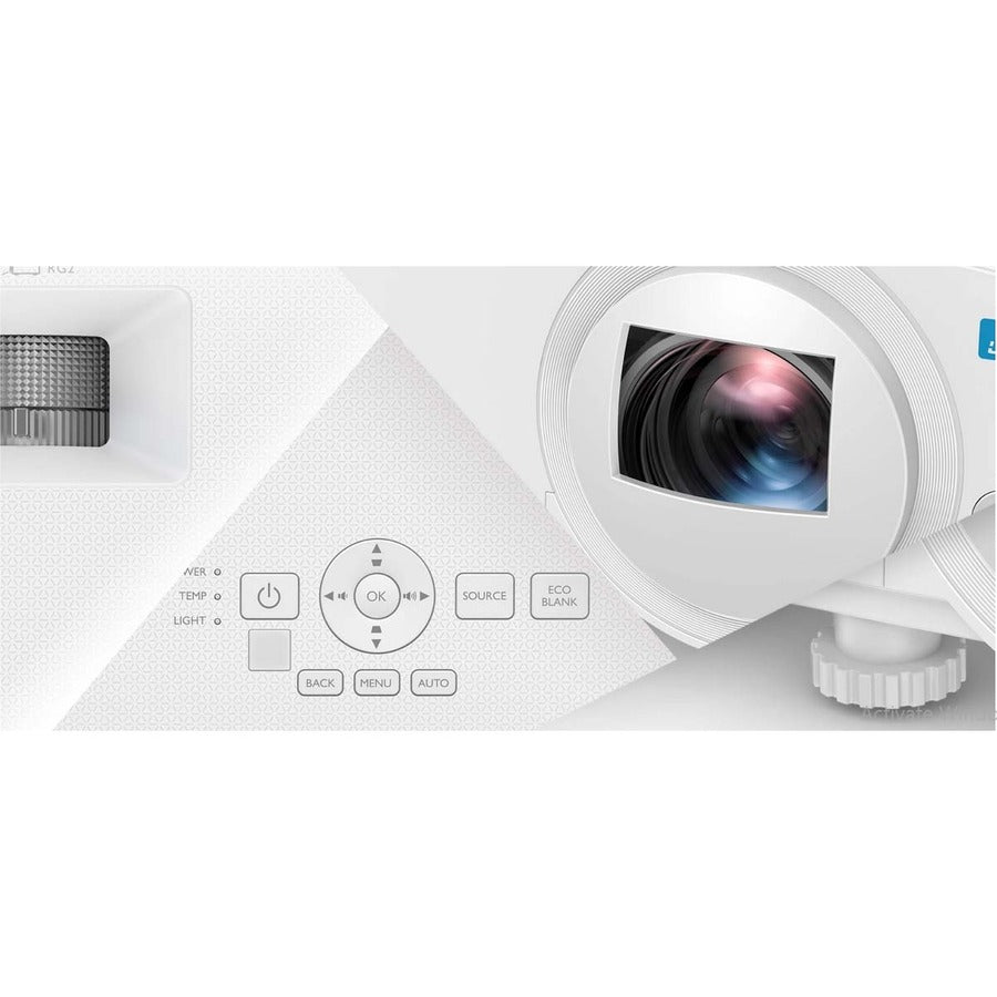 BenQ LW500ST 3D Short Throw DLP Projector - 16:10 - Ceiling Mountable - White LW500ST