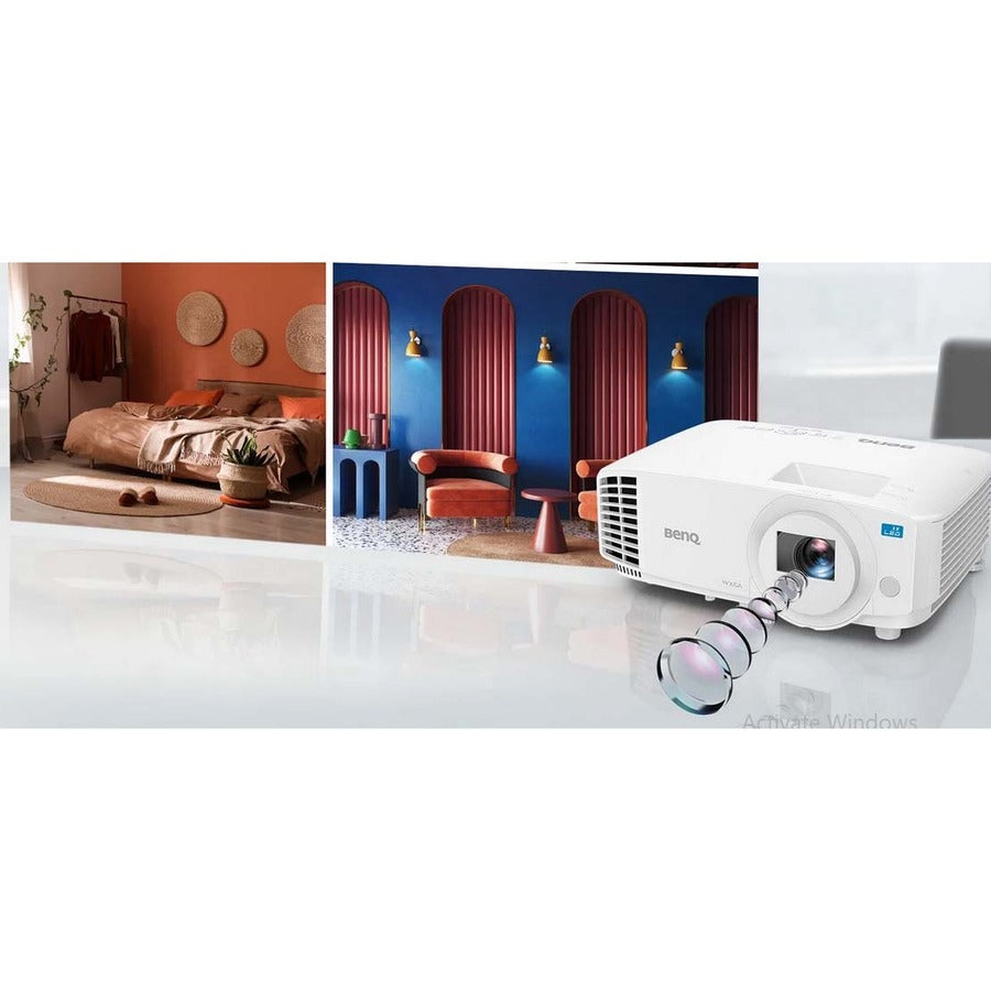 BenQ LW500ST 3D Short Throw DLP Projector - 16:10 - Ceiling Mountable - White LW500ST