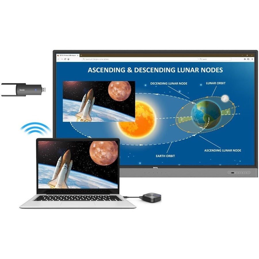 Adaptateur Wi-Fi double bande BenQ TDY31 IEEE 802.11 a/b/g/n/ac pour ordinateur de bureau/ordinateur portable/smartphone 5A.F7W28.DP1