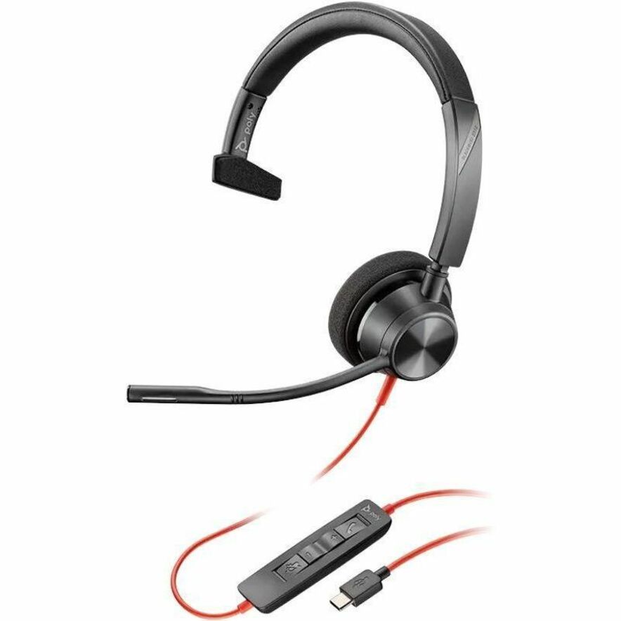 Poly Blackwire 3310 Microsoft Teams Certified USB-A Headset 767F6AA