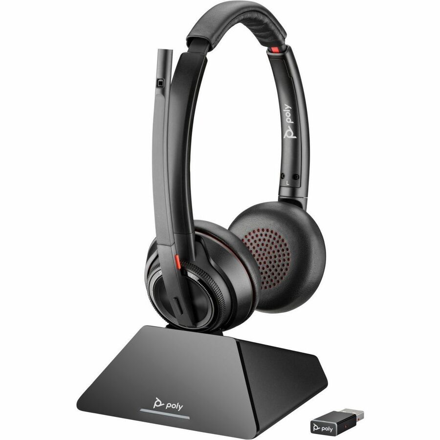 Casque USB-A DECT 1920-1930 MHz certifié Microsoft Teams Poly Savi 8220 UC 77Y82AA#ABA