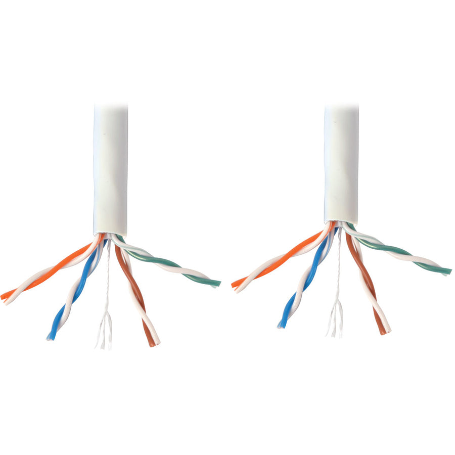 Tripp Lite by Eaton Cat6 Gigabit Bulk Solid-Core Plenum-Rated Câble PVC, Blanc, 1000 pieds N224-01K-WH