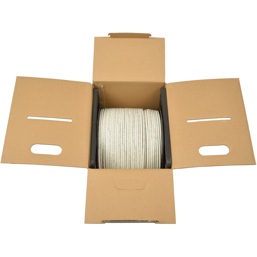Tripp Lite by Eaton Cat6 Gigabit Bulk Solid-Core Plenum-Rated Câble PVC, Blanc, 1000 pieds N224-01K-WH