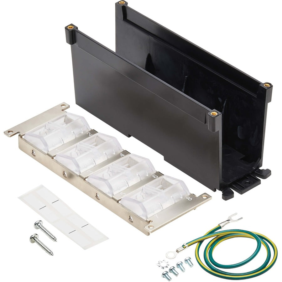 Tripp Lite by Eaton N063-008-ENC Boîtier de montage pour rail DIN, module Keystone, coupleur en ligne - Noir, Argent - Conforme TAA N063-008-ENC
