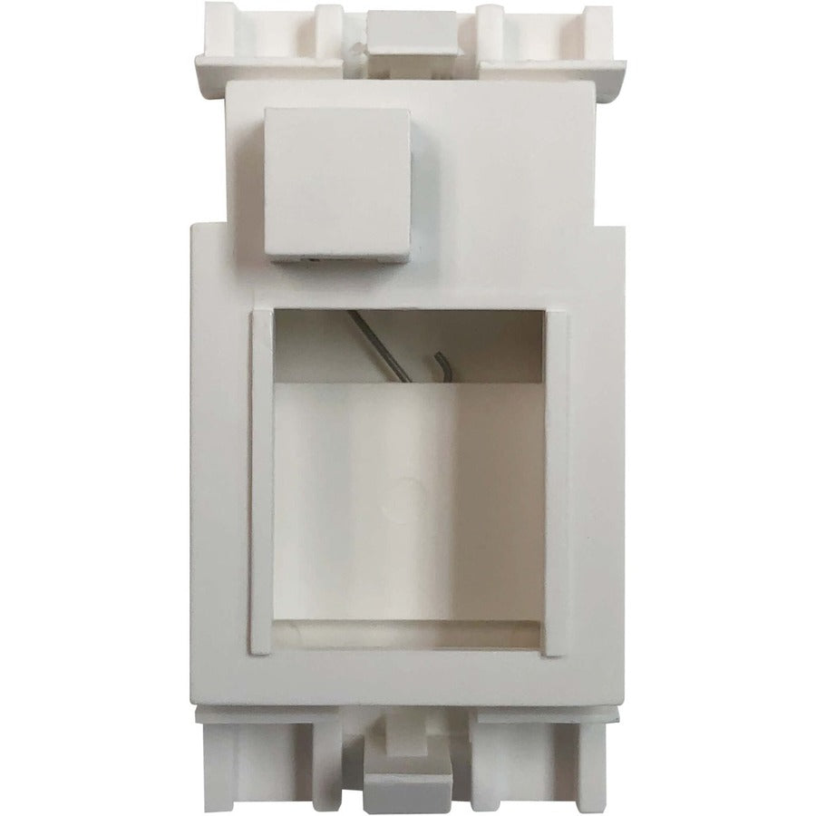 Tripp Lite by Eaton 1-Port UK-Style Insert, Unloaded Shuttered Module, 25 x 50 mm, White N042U-WHM-S