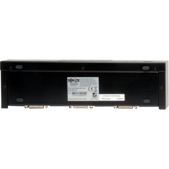 Tripp Lite by Eaton 2-Port Dual Monitor DVI KVM Switch with Audio and USB 2.0 Hub, Cables included B004-2DUA2-K