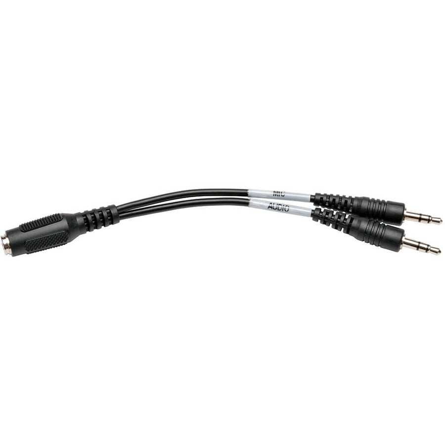Tripp Lite 6 pouces 4 positions femelle vers 3x2 positions mâle adaptateur répartiteur de casque audio 3,5 mm 6" P318-06N-FMM