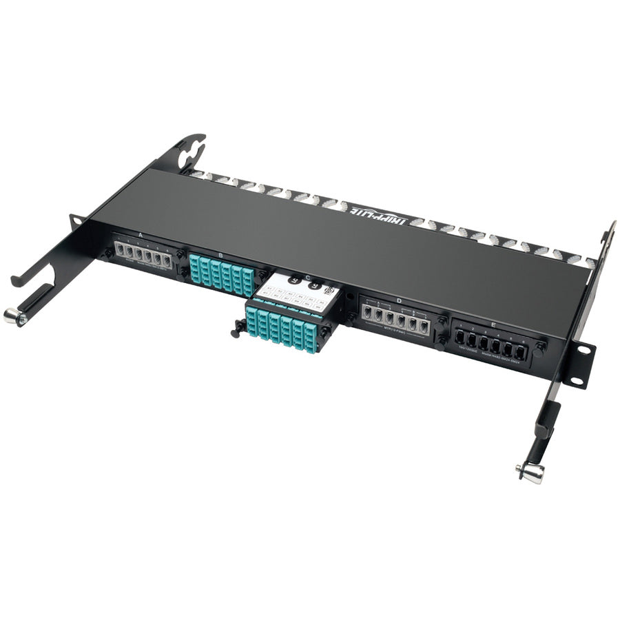 Tripp Lite 12-Fiber Patch Panel 2 MTP/MPO to 12 LC 10Gb Breakout Cassette N482-2M12-LC12