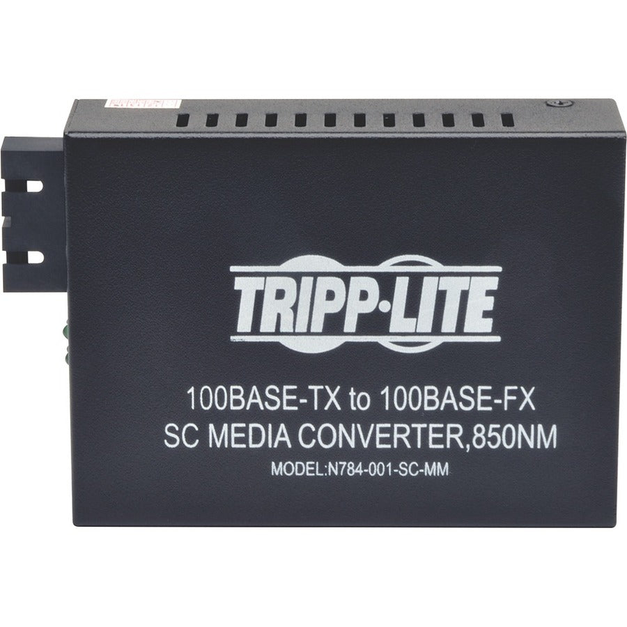 Convertisseur de média multimode Tripp Lite par Eaton 10/100 SC, 550 M, 850 nm N784-001-SC-MM