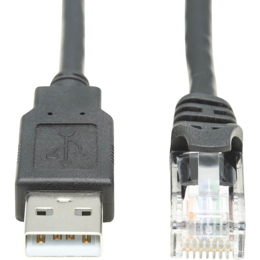 Tripp Lite by Eaton U009-010-RJ45-X USB to RJ45 Rollover Console Cable (M/M), Black, 10 ft. U009-010-RJ45-X