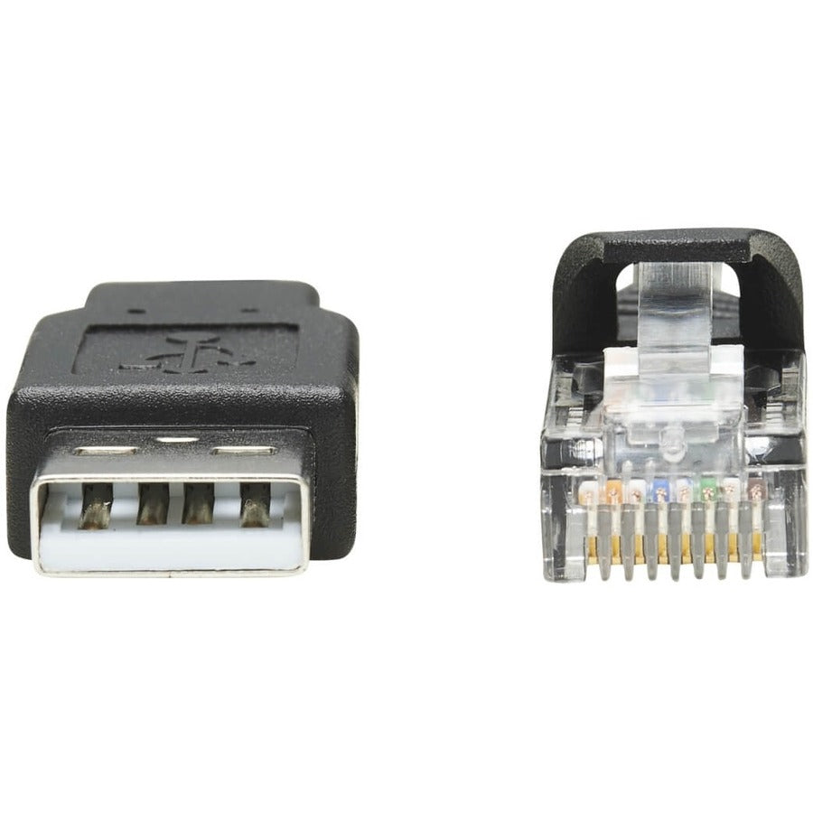 Tripp Lite by Eaton U009-010-RJ45-X USB to RJ45 Rollover Console Cable (M/M), Black, 10 ft. U009-010-RJ45-X