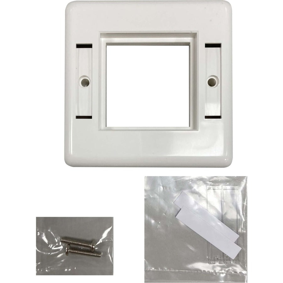 Tripp Lite by Eaton N042E-WF1 Cadre simple de style européen pour modules d'insertion Blanc