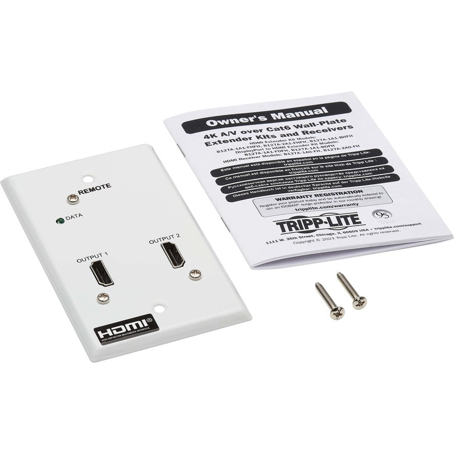 Tripp Lite by Eaton B127A-2A0-FH 2-Port HDMI over Cat6 Receiver B127A-2A0-FH