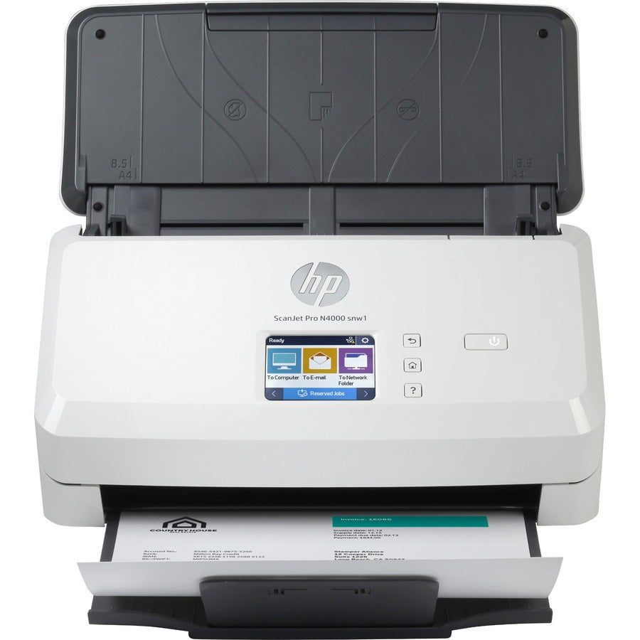HP ScanJet Pro N4000 Sheetfed Scanner - 600 x 600 dpi Optical 6FW08A#BGJ