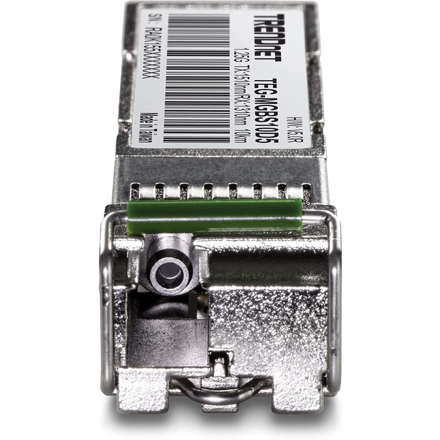 TRENDnet SFP vers module LC monomode double longueur d'onde RJ45 ; TEG-MGBS10D5 ; Doit être associé au TEG-MGBS10D3 ou à un module compatible ; Jusqu'à 10 km (6,2 milles); Compatible avec la norme SFP ; Protection à vie TEG-MGBS10D5