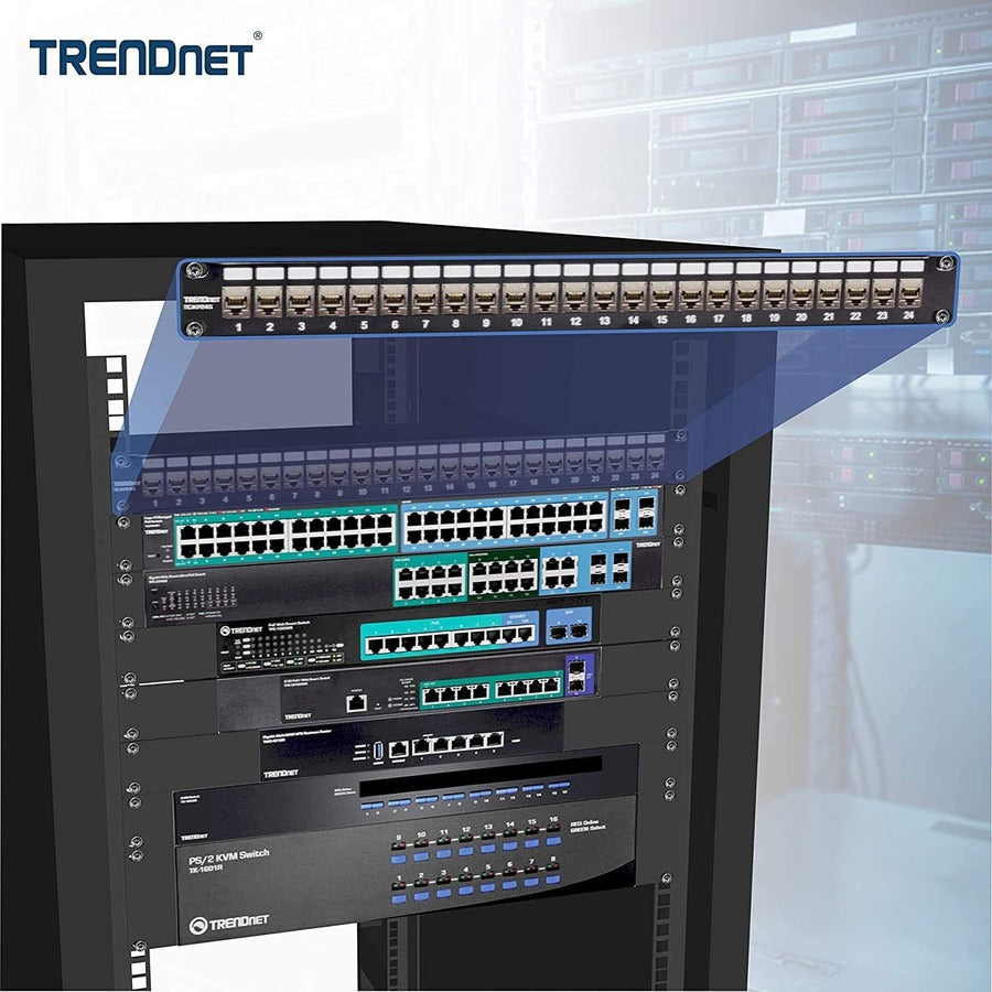 TRENDnet Shielded Cat6A Keystone Jack, 6-Pack Bundle, TC-K06C6A, 180° Angle Termination, Compatible with Cat5/Cat5e/Cat6 Cabling, Use w/ TC-KP24S Shielded Blank Keystone Patch Panel (sold separately) TC-K06C6A