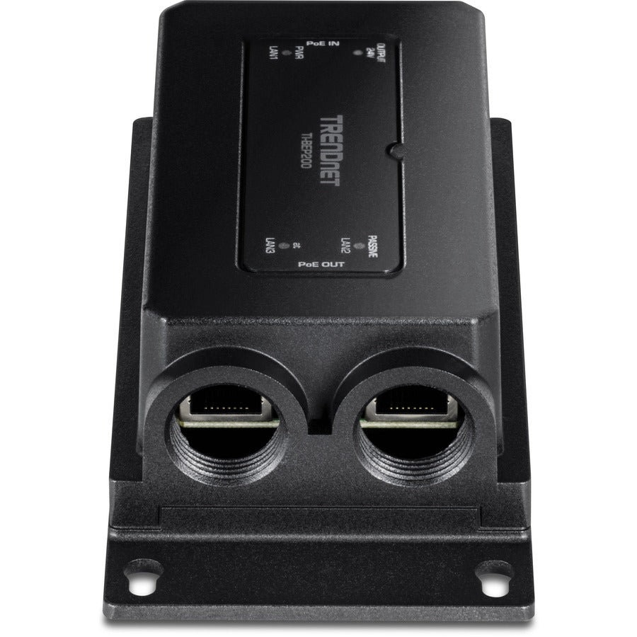 TRENDnet 2-Port Industrial Outdoor Gigabit Active/Passive PoE+ Extender TI-BEP200