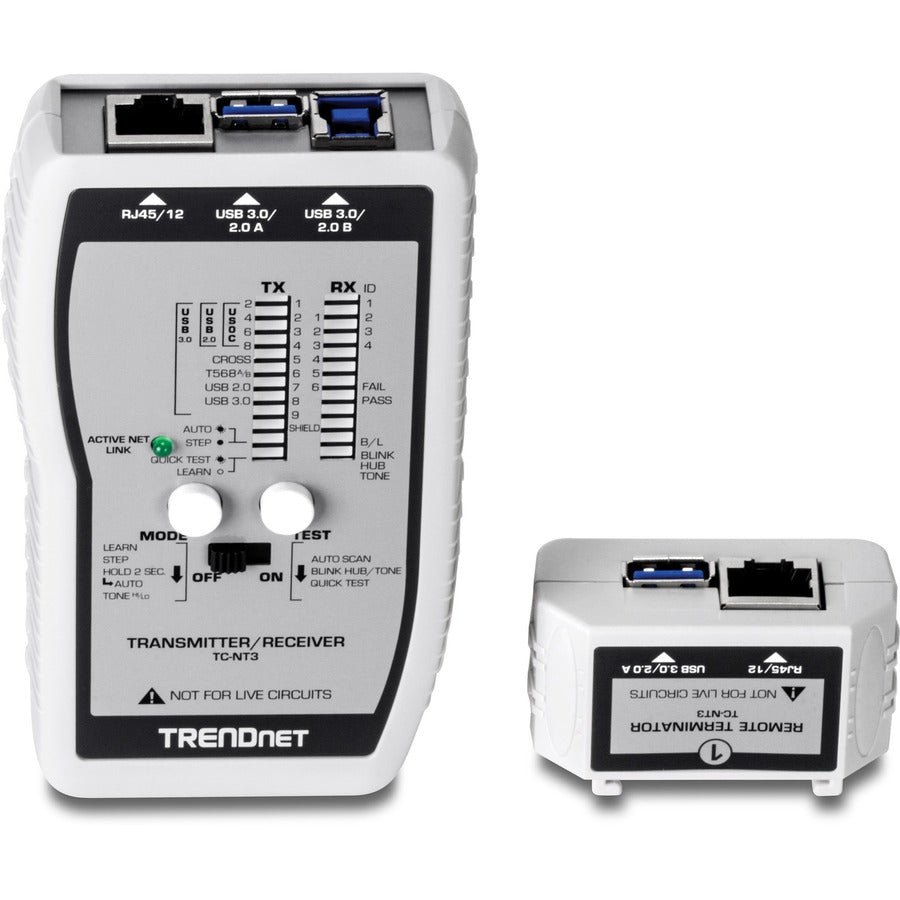 TRENDnet VDV and USB Cable Tester, TC-NT3 TC-NT3