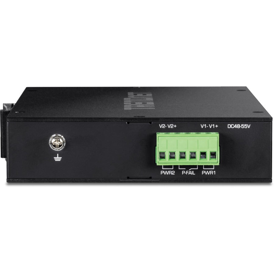 TRENDnet 5-port Industrial Gigabit PoE+ DIN-Rail Switch -20° - 65°C (-4° - 149°F) TI-PGM541