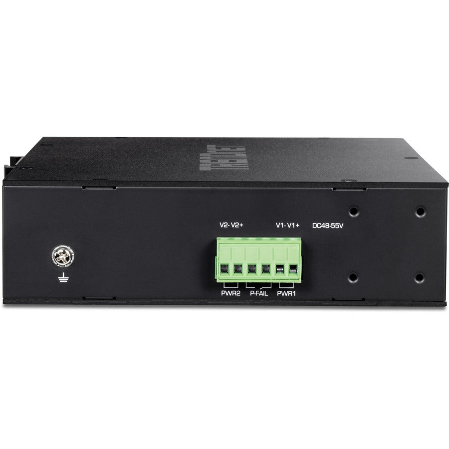 TRENDnet 10-Port Industrial Gigabit PoE+ DIN-Rail Switch -20° - 65°C (-4° - 149°F) TI-PGM102