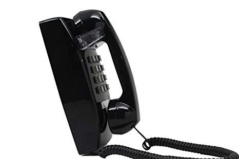 Cortelco 2554 Mini Direct Dial Telephone (With dial pad) - Black