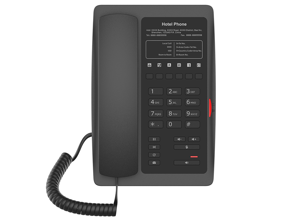 Fanvil WiFi Hotel IP Phone - H3W BLACK