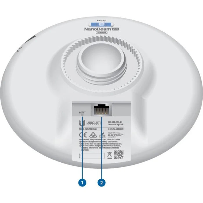 Ubiquiti NanoBeam ac NBE-2AC-13 IEEE 802.11ac 330 Mbit/s Wireless Bridge NBE-2AC-13 Open Box