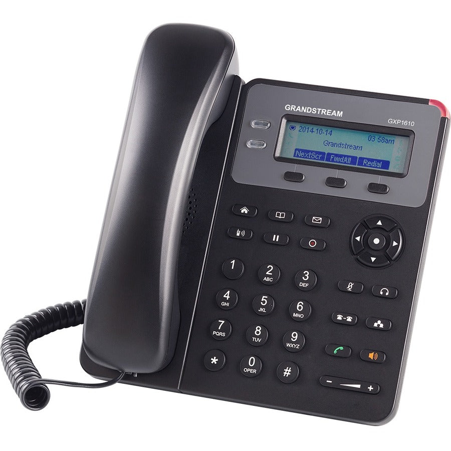 Grandstream GXP1610 IP Phone - Corded - Wall Mountable - Black GXP1610