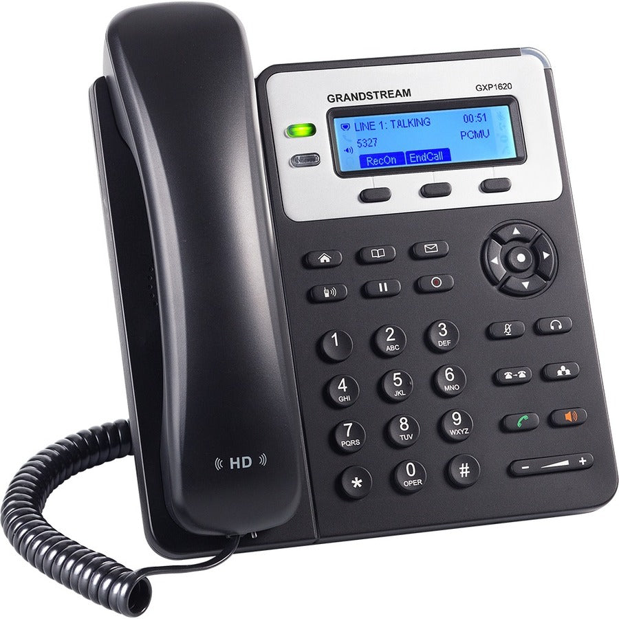 Téléphone IP Grandstream GXP1620 - Filaire - Montage mural - Noir GXP1620