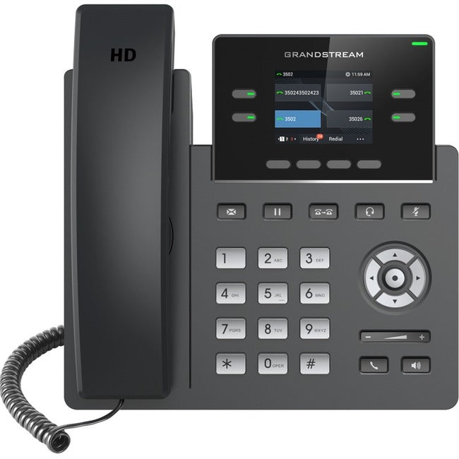 Grandstream GRP2612 IP Phone - Corded - Corded - Wall Mountable, Desktop GRP2612