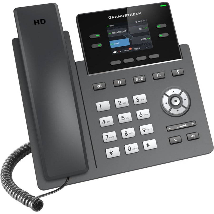 Grandstream GRP2612 IP Phone - Corded - Corded - Wall Mountable, Desktop GRP2612
