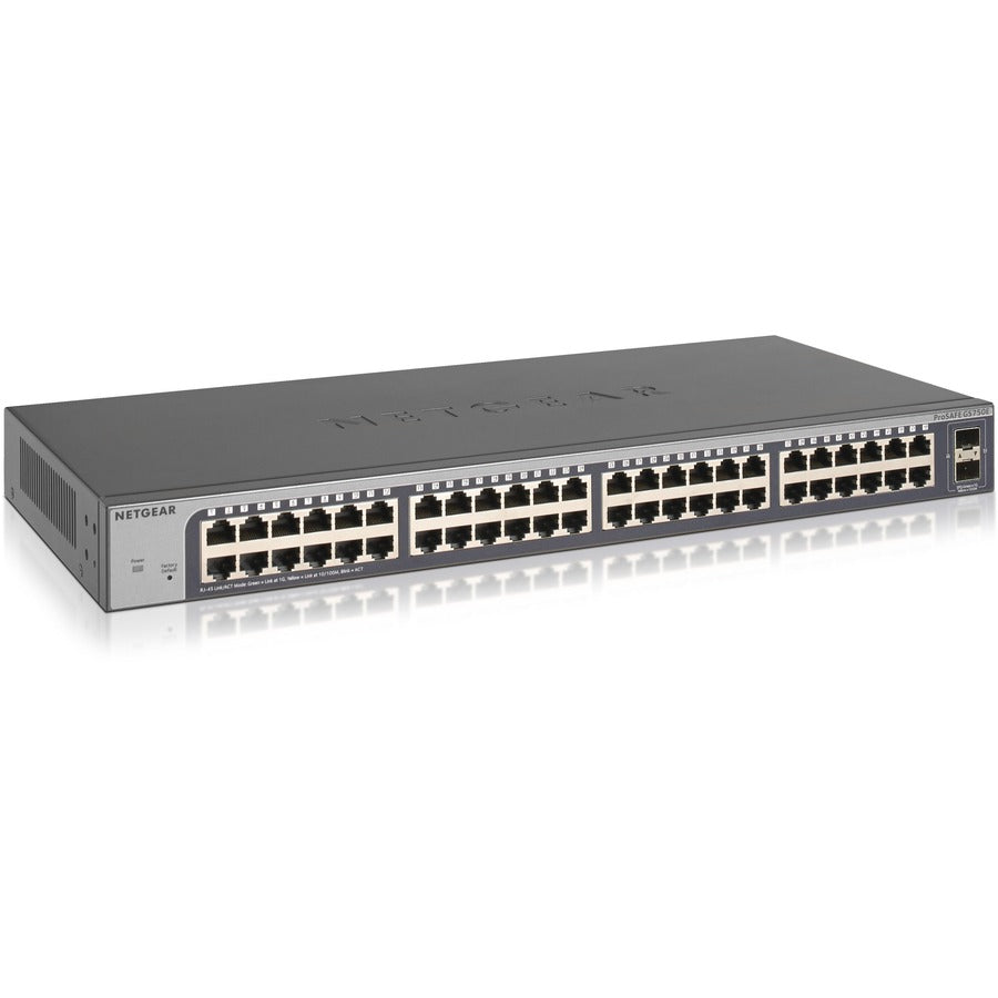 Commutateur Netgear Smart Managed Plus 48 ports Gigabit avec 2 ports SFP (GS750E) GS750E-100NAS