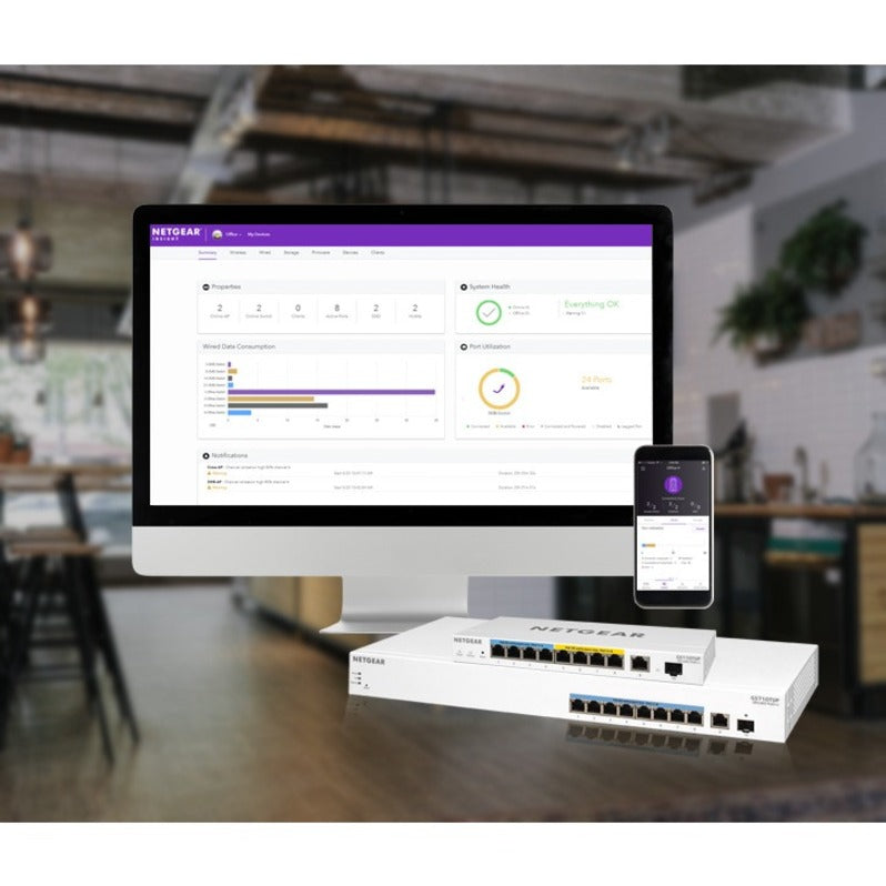 Netgear GS710TUP Ethernet Switch GS710TUP-100NAS