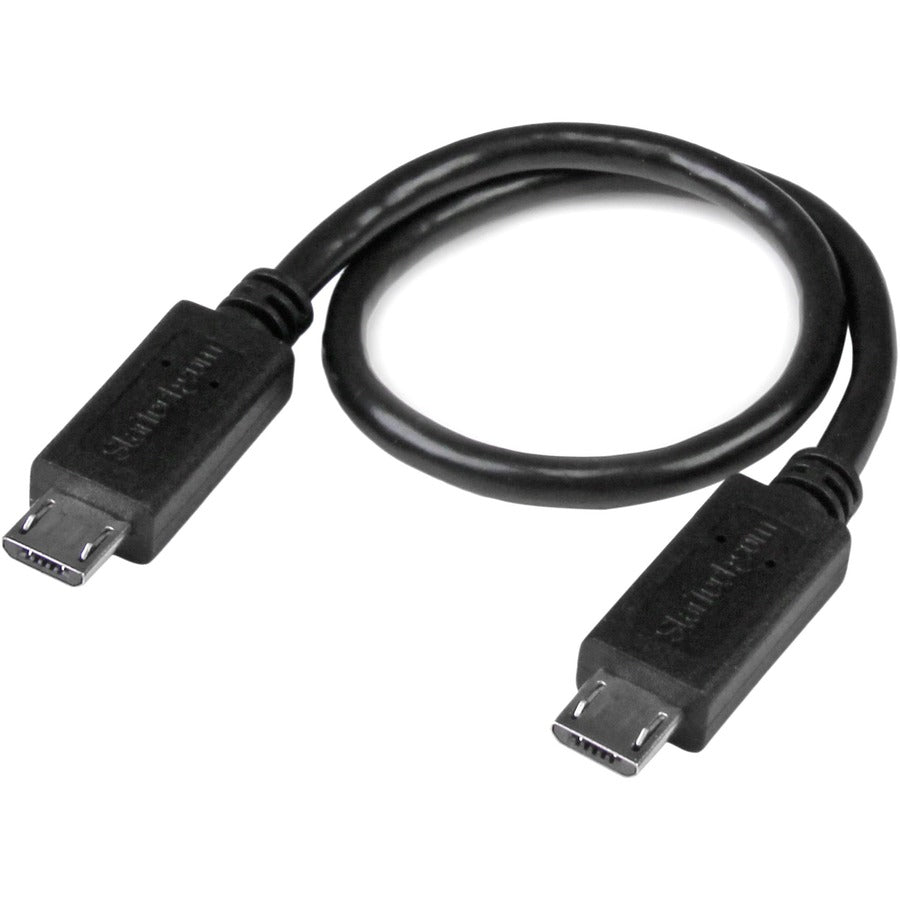 StarTech.com Câble USB OTG 8 pouces - Micro USB vers Micro USB - M/M - Adaptateur USB OTG - 8 pouces UUUSBOTG8IN