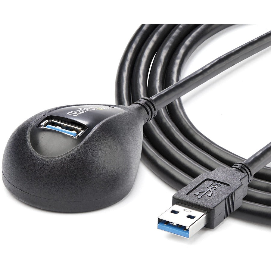 StarTech.com 5 ft Black Desktop SuperSpeed USB 3.0 Extension Cable - A to A M/F USB3SEXT5DKB
