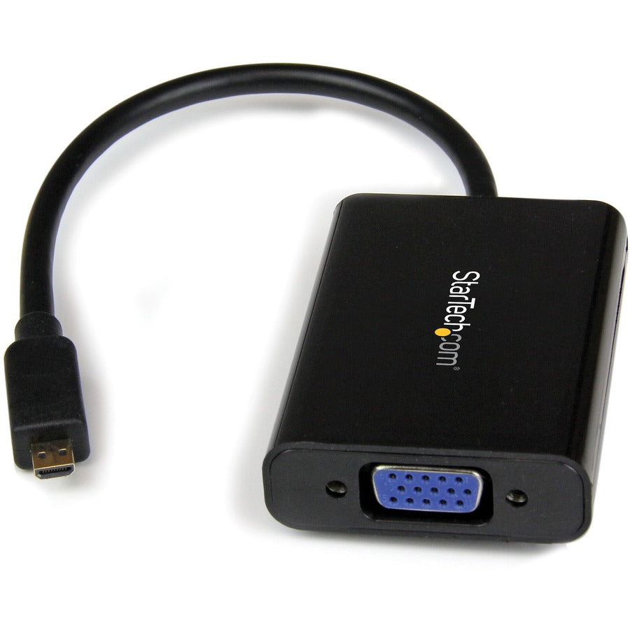 StarTech.com Micro HDMI® to VGA Adapter Converter with Audio for Smartphones / Ultrabooks / Tablets - 1920x1080 MCHD2VGAA2