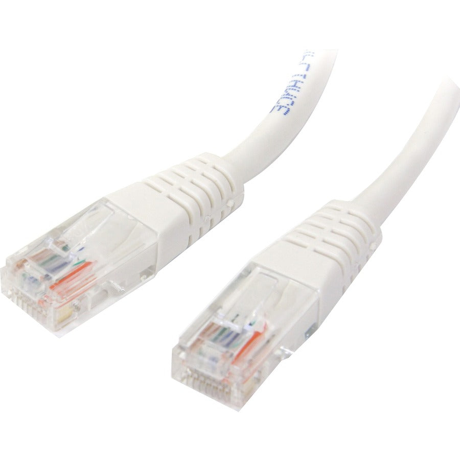 StarTech.com Câble de brassage UTP Cat5e moulé blanc de 1 pied M45PATCH1WH