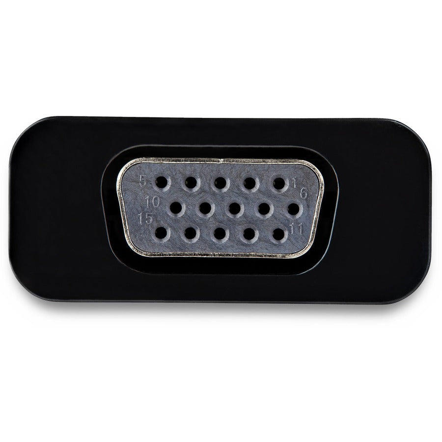 StarTech.com Adaptateur USB C vers VGA avec alimentation 60 W Pass-Through - Convertisseur vidéo USB Type-C vers VGA 1080p avec chargement - Noir CDP2VGAUCP