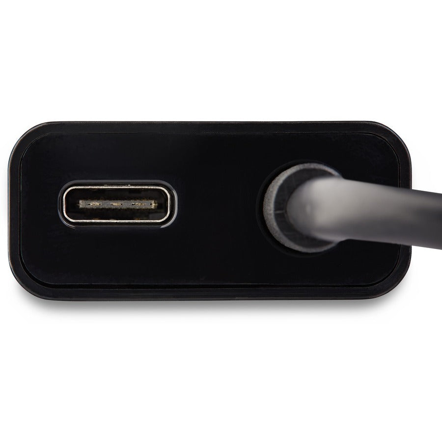 StarTech.com Adaptateur USB C vers VGA avec alimentation 60 W Pass-Through - Convertisseur vidéo USB Type-C vers VGA 1080p avec chargement - Noir CDP2VGAUCP