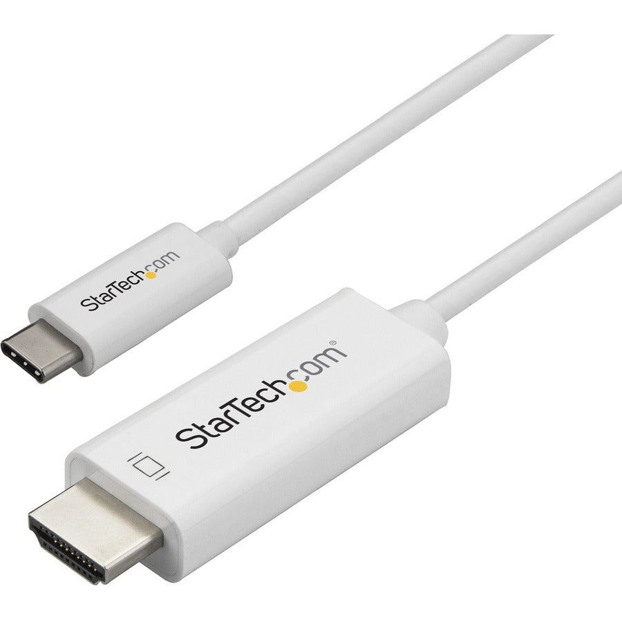 StarTech.com Câble USB C vers HDMI de 1 m - Câble adaptateur d'affichage vidéo 4K 60 Hz USB Type C DP Alt Mode vers HDMI 2.0 - Fonctionne avec Thunderbolt 3 CDP2HD1MWNL