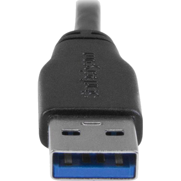 StarTech.com Câble micro USB 3.0 fin de 0,5 m - M/M - USB 3.0 A vers micro USB à angle droit - USB 3.1 Gen 1 (5 Gbit/s) USB3AU50CMRS