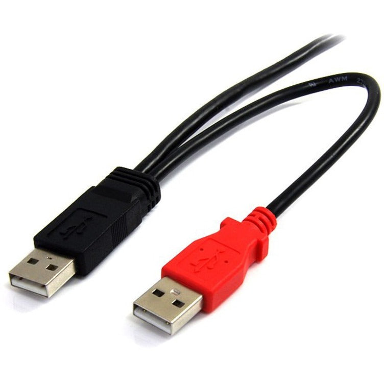 StarTech.com 6ft USB Y Cable for External Hard Drive USB2HABMY6