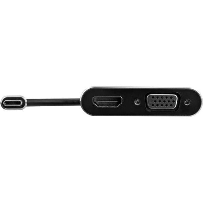 StarTech.com Adaptateur USB C vers VGA et HDMI - Aluminium - Adaptateur multiport USB-C - Câble intégré 6 po / 15,24 cm CDP2HDVGA